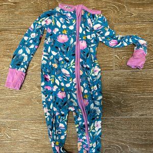 Little Sleepies - Jade Floral (6-12 mo)